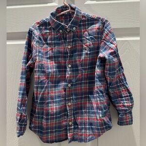 Little Boys’ Vineyard Plaid Button-Up Top